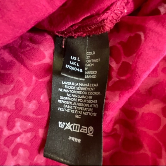 Anthropologie | Susanna Velvet Burnout Magenta Button Down Top, L - Picture 9 of 14